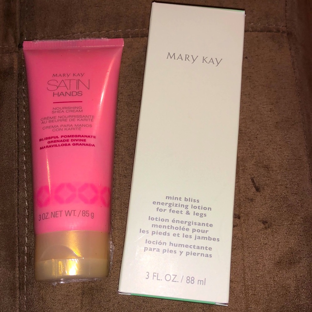 Mary Kay Satin hands and mint‎ bliss lotion for feet and legs